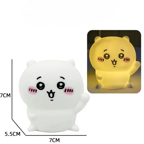 Chiikawa Anime LED Night Light Hachiware Usagi Rabbit Lamp Bedroom