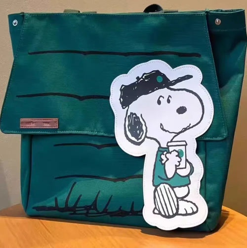 New Snoopy Large Capacity Print Casual Lazy Style Small Fresh Tote Bag