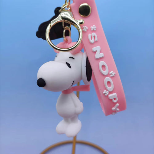 Snoopy Cute Doll Keychain On The Phone Pendent Silicone Car Couple