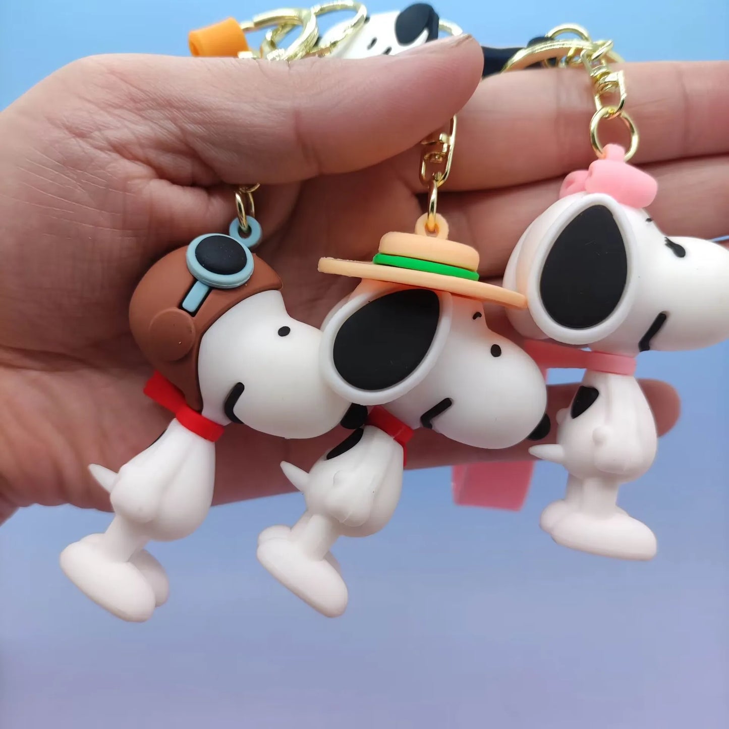 Snoopy Cute Doll Keychain On The Phone Pendent Silicone Car Couple