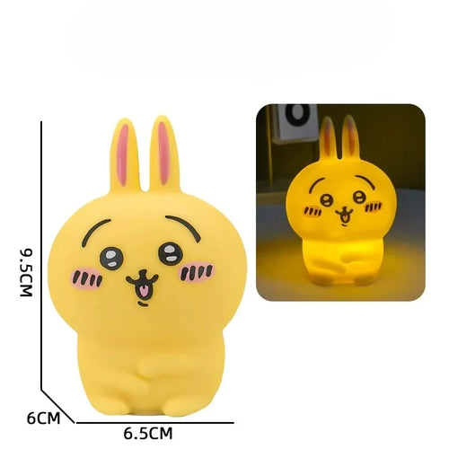 Chiikawa Anime LED Night Light  Hachiware  Usagi Rabbit Lamp Bedroom